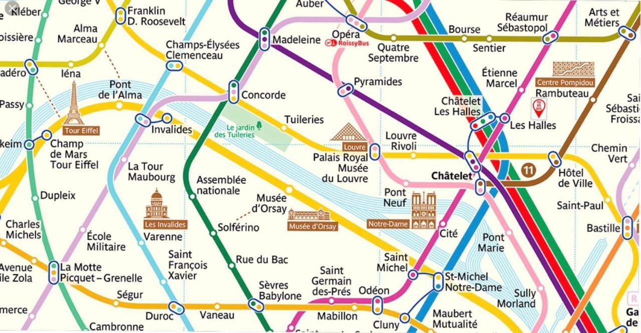 50M2 Rue Rambuteau/Pompidou/Marais/Hotel De Ville باريس المظهر الخارجي الصورة